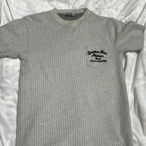 DIOR LIGHT GREY ATELIER BASEBALL T-SHIRT